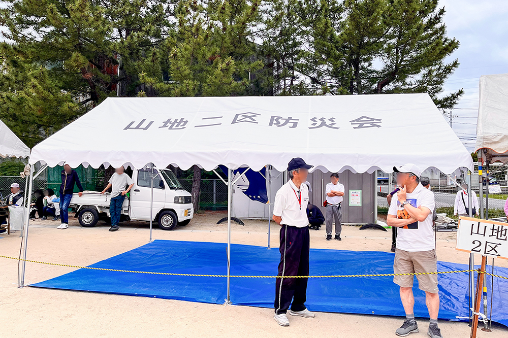 鳥取県 自治会のテント事例