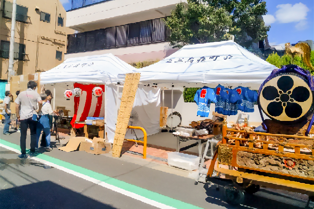 東京都自治会のミスタークイックテント事例
