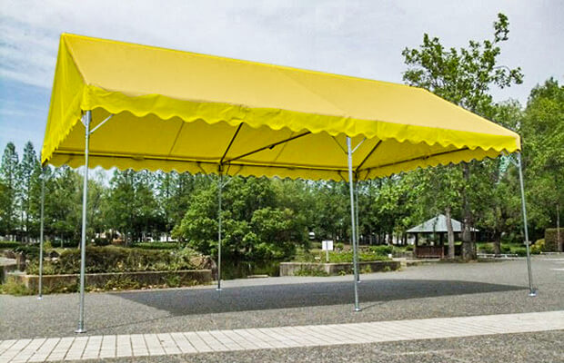 最大73％オフ！ THE TENT とインテリアMC2-23 2間×3間 アルミパイプテント ウェイト 10kg 付き 白 黄 青 イベントテント  集会用テント