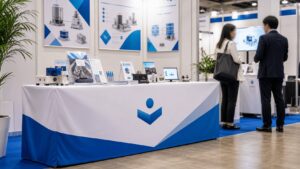 展示会・イベントで目立つテーブルカバー活用法｜ブース装飾と集客のコツ